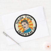 Nikola Tesla Death Ray Co. Stickers (Envelop)