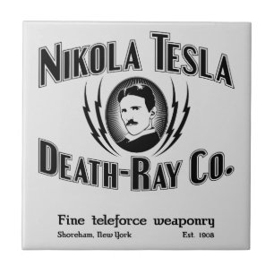 Nikola Tesla Death-Ray Co. Tegeltje