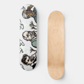 Nikola Tesla, Edgar Cayce en Jiddu Krishnamurti Persoonlijk Skateboard (Voorkant)