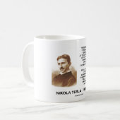 Nikola Tesla Edison Needle Haystack Theory Quote Koffiemok (Voorkant links)