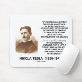 Nikola Tesla Edison Needle Haystack Theory Quote Muismat (Met muis)