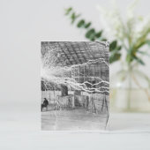 Nikola Tesla Electricity Briefkaart (Staand voorkant)