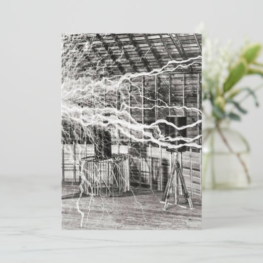 Nikola Tesla Electricity Kaart (Staand voorkant)