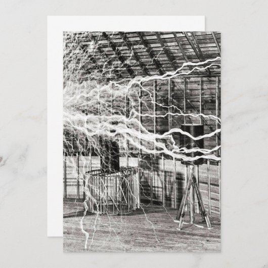 Nikola Tesla Electricity Kaart (Voorkant / Achterkant)