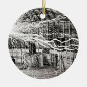 Nikola Tesla Electricity Keramisch Ornament (Voorkant)