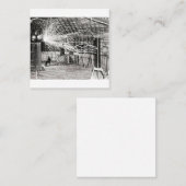 Nikola Tesla Electricity Vierkante Visitekaartje (Voorkant / Achterkant)