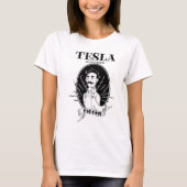 Nikola Tesla en zijn duif T-shirt (Voorkant)