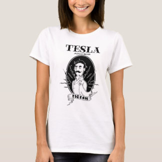 Nikola Tesla en zijn duif T-shirt