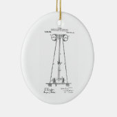 Nikola Tesla Energy Transmission Pantent US119732 Keramisch Ornament (Rechts)