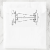 Nikola Tesla Energy Transmission Pantent US119732 Rechthoekige Sticker (Tas)