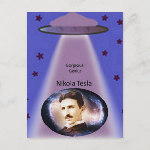 Nikola Tesla Genius Briefkaart