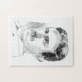 Nikola Tesla Gezicht Legpuzzel (Horizontaal)