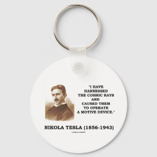 Nikola Tesla Harnzed Cosmic Rays Motive Device Sleutelhanger