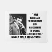 Nikola Tesla heeft het kosmische radioapparaat gem Deurmat (Voorkant)