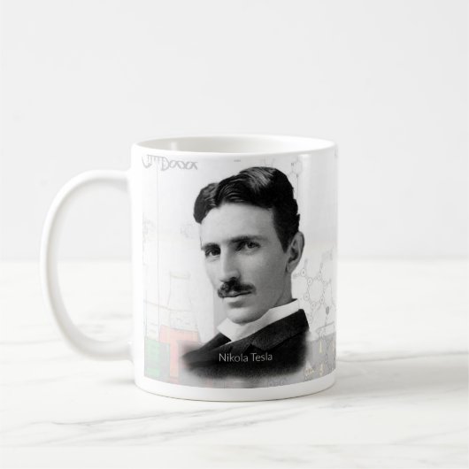 Nikola Tesla Historische Mok (Links)