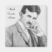 Nikola Tesla Humanitaire magneet (Voorkant)