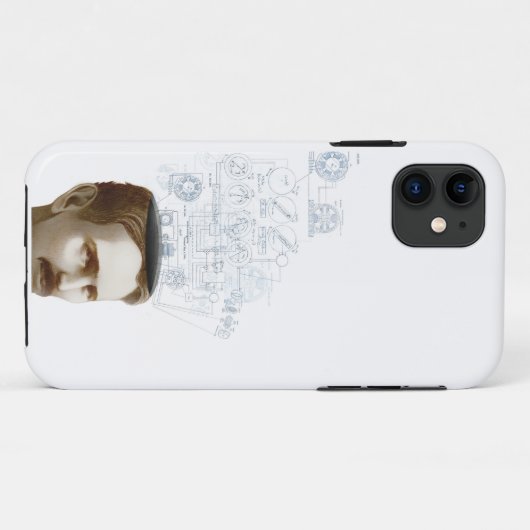 Nikola Tesla Iphone Case (Achterkant (horizontaal))