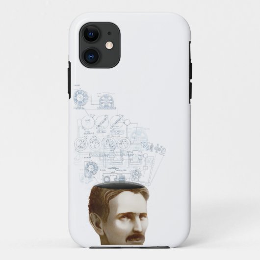 Nikola Tesla Iphone Hoesje (Achterkant)