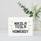 Nikola Tesla is mijn Homeboy Briefkaart (Staand voorkant)