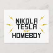 Nikola Tesla is mijn Homeboy Briefkaart (Voorkant)