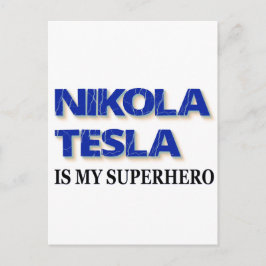 Nikola Tesla is mijn superheld Briefkaart