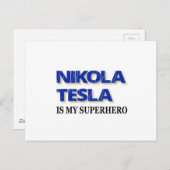 Nikola Tesla is mijn superheld Briefkaart (Voorkant / Achterkant)