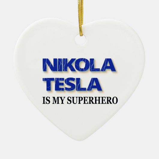Nikola Tesla is mijn superheld Keramisch Ornament (Voorkant)