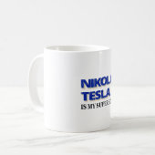 Nikola Tesla is mijn superheld Koffiemok (Voorkant links)
