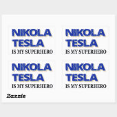 Nikola Tesla is mijn superheld Rechthoekige Sticker (Vel)
