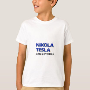 Nikola Tesla is mijn superheld T-shirt