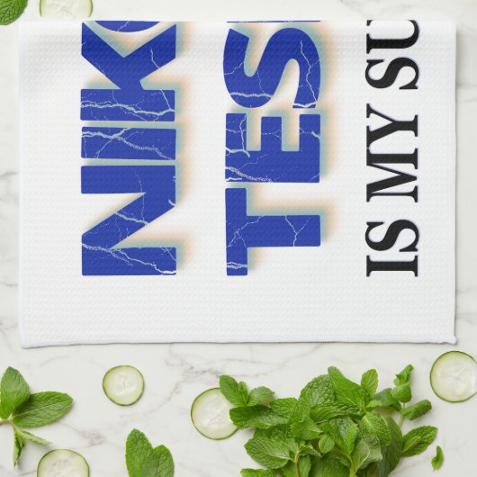 Nikola Tesla is mijn superheld Theedoek (Gevouwen)