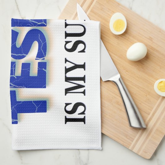 Nikola Tesla is mijn superheld Theedoek (Quarter Fold)