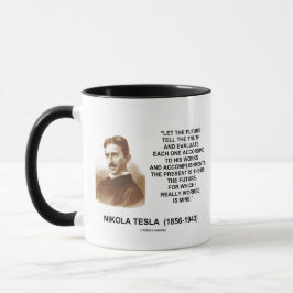 Nikola Tesla laat de toekomst de waarheid vertelle Koffiemok