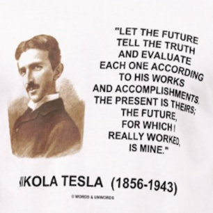 Nikola Tesla laat de toekomst de waarheid vertelle T-shirt