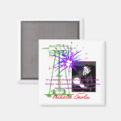 Nikola Tesla Magneet (Voorkant / Achterkant)
