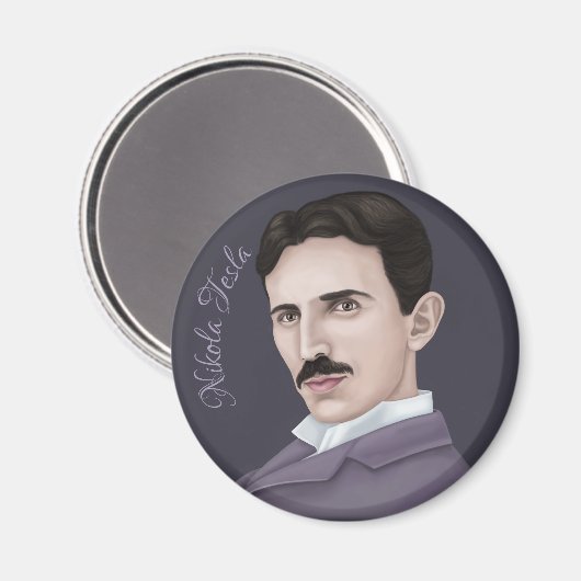 Nikola Tesla Magneet (Voorkant / Achterkant)