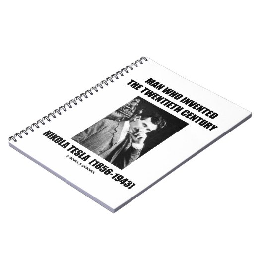 Nikola Tesla Man die de twintigste eeuw heeft uitg Notitieboek (Linkerzijde)