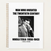 Nikola Tesla Man die de twintigste eeuw heeft uitg Planner (Voorkant)