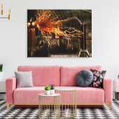 Nikola Tesla Man van Mystery Color Redux Canvas Afdruk (Insitu (Woonkamer))