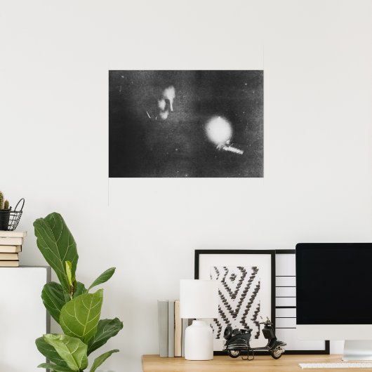 Nikola Tesla met fosforhoudend lampglas, 1894 Poster (Thuiskantoor)