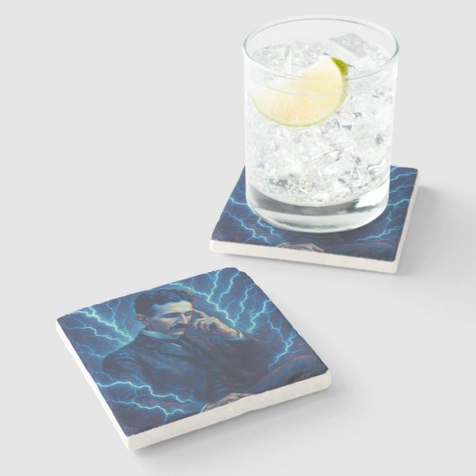 Nikola Tesla - Onderzetters van de bliksem (Zijkant)