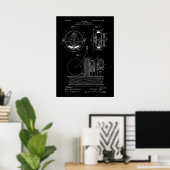 Nikola Tesla Patent Poster (Thuiskantoor)
