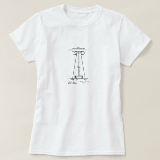 Nikola Tesla Patent Top (Design voorkant)