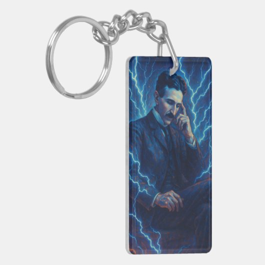 Nikola Tesla – Pocket Genius – Sleutelhanger (Voorkant Links)