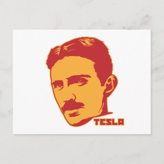 Nikola Tesla Portrait Briefkaart (Voorkant)