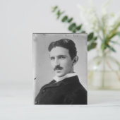 Nikola Tesla Portrait Briefkaart (Staand voorkant)