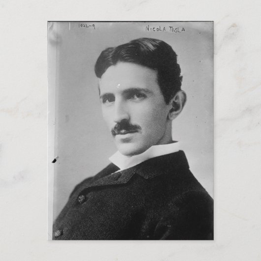 Nikola Tesla Portrait Briefkaart (Voorkant)