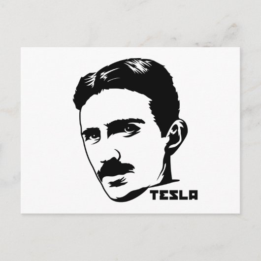 Nikola Tesla Portrait Briefkaart (Voorkant)