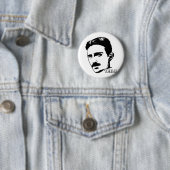 Nikola Tesla Portrait Button (In situ)