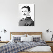 Nikola Tesla Portrait Canvas Afdruk (Insitu (Slaapkamer))